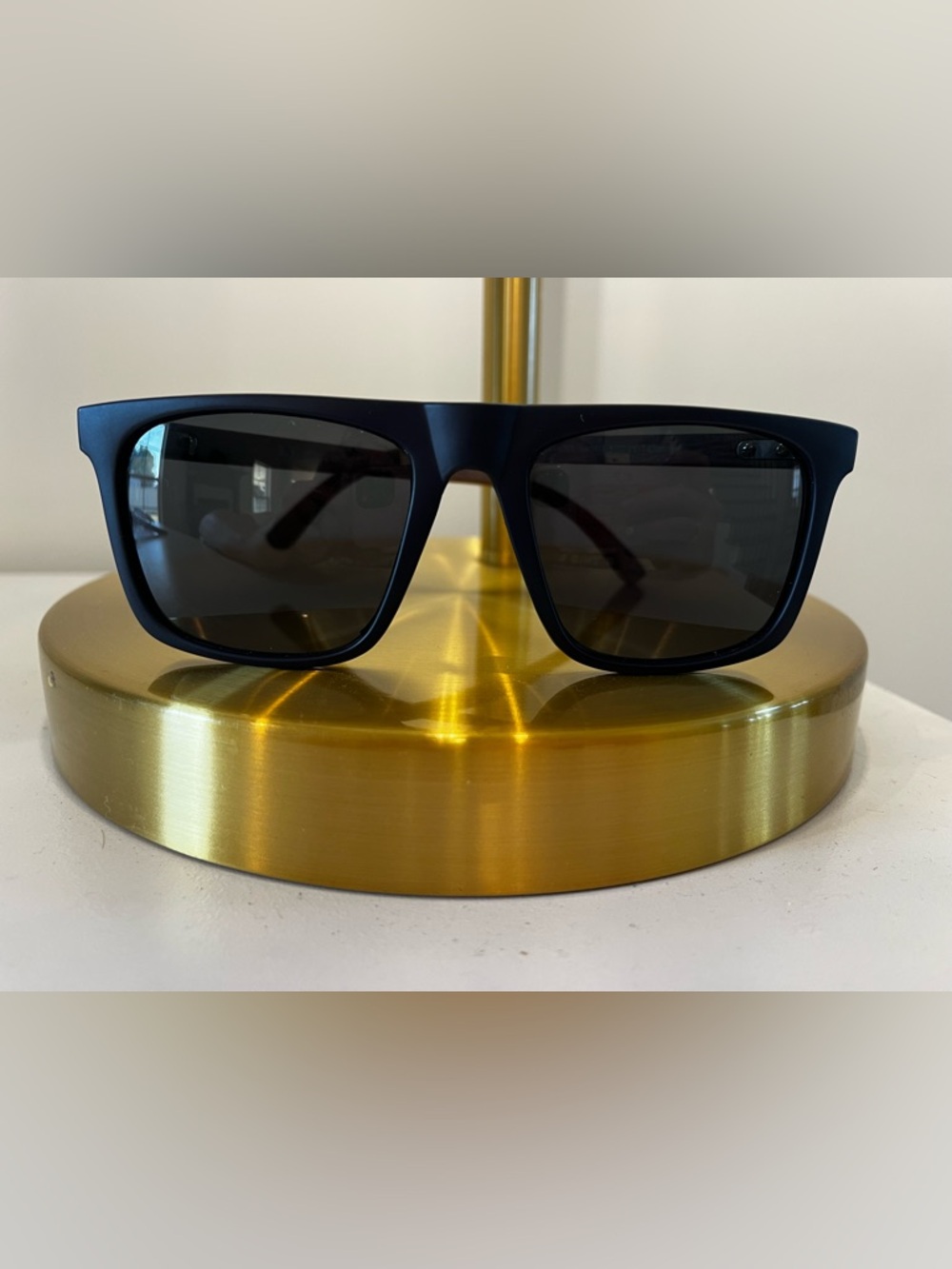 Aj Morgan Matte Black Polarized Men's Sunglasses - Classic Square Frame